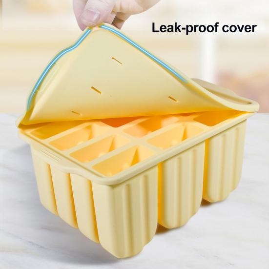 Silicone Popsicle Molds 12 Cavity DIY Ice Cream Molds with Wooden Sticks BPA-free Ice Lolly Mold Summer Kitchen Accessories