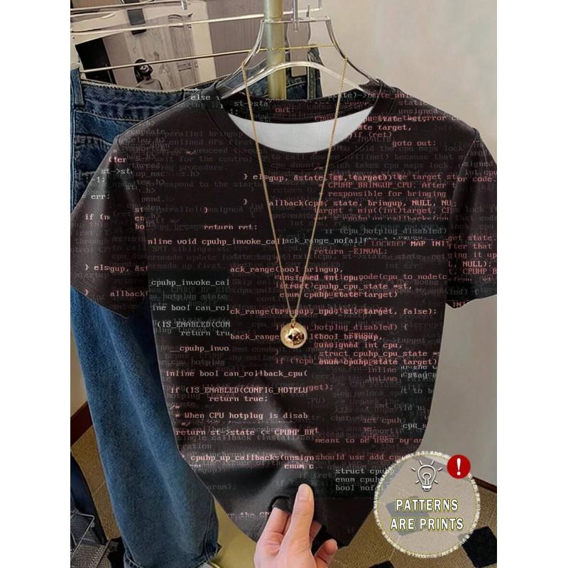 2025 Mens/Womens Comfortable Round Neck Short Sleeve T-Shirt With 3D Digital Print Urban Casual Style