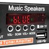 AC 220V 90W 2CH HIFI Audio Stereoforsterker LCD-skjerm bluetooth FM-radio Bil hjemmefjernkontroll Hjemmekinoforsterkere DC12V