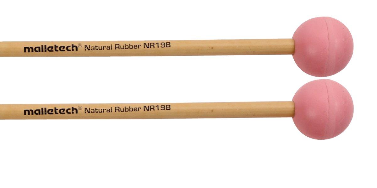 

Malletech Xylophone Mallet, Natural Rubber Series [NR19R], Handle: Rattan, Hardness: Hard, Color: Pink