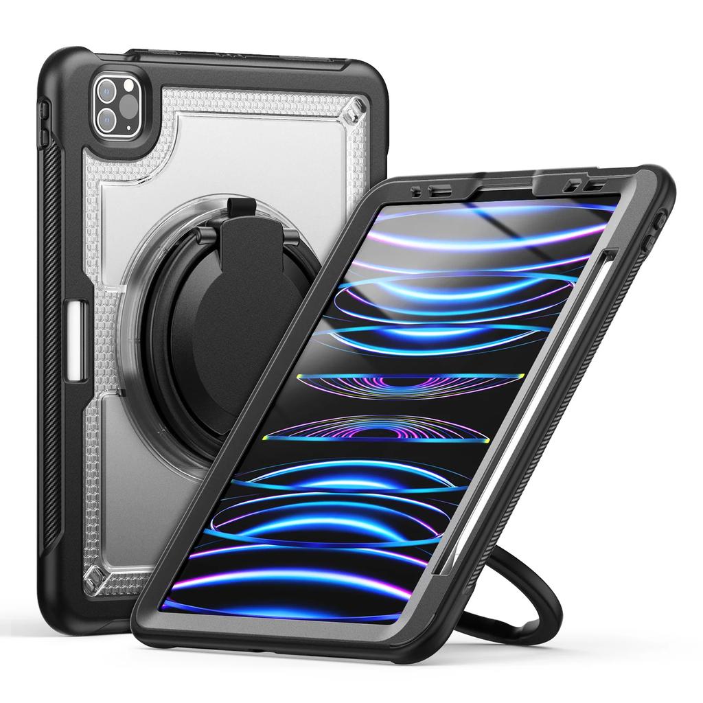 360° drehbarer Griffständer Tablet-Hülle für iPad Pro 13 11 Air 3 4 5 6 7 8 9 10. 11. Generation Mini Stoßfestes Hartschalen-Cover