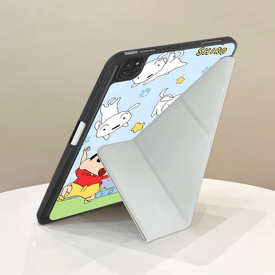 Tablet Case For iPad Air 4 5 M3 M2 1 2 M4 11inch Pro 2025 Pro 11th 10th 9th 8th 7th 12.9inch Mini 6 7 Holder Cover Cute Cra-yons