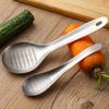 New! Hot Selling High Quality For Kitchen Stainless Steel Garlic Ginger Fruits Root Vegetable Grater Grinder Spoon