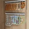 Tringle de placard coulissante Antidérapante Rail rétractable Porte-bijoux Tringle de placard coulissante Pour armoire Chambre à coucher Dressing Colliers