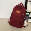 Versatile Student Backpack with Ample Space for Daily School Life Japanese Solid Color Large Capacity Daypack School Bag