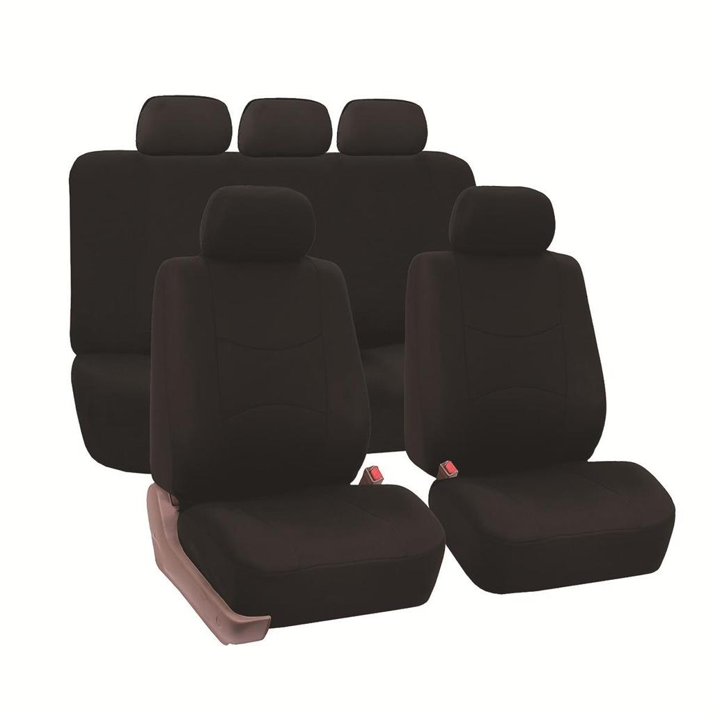 All Seasons Universal 5-Seat Car Seat Cover Set - 9 Pieces