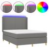 VidaXL Sommier à Lattes de Lit avec Matelas et LED, Lit Rembourré, Lit Double, Lit Adulte de Chambre à Coucher Intérieur, 3138710