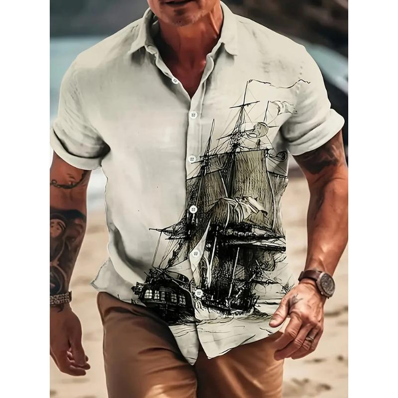 Camisa Hawaiana de Manga Corta para Hombre Diaria Camisa de Manga Corta para Entusiastas del Béisbol Camisa Casual de Verano para Hombre para Exteriores