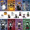 8 Cute Halloween Pumpkin & Ghost Puzzle Stickers for Kids - Fun & Educational DIY Journal Stickers