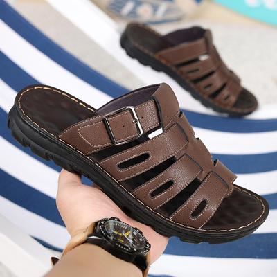 Sommer Herren Hausschuhe Mode Lässige Sport Hausschuhe Outdoor Rutschfeste Strandhausschuhe für Herren Flache Sandalen Hohe Qualität Herren Pantoletten