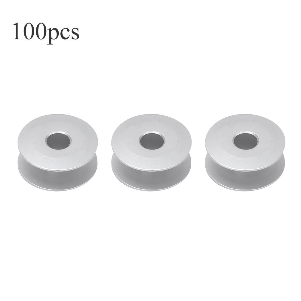 

100Pcs Bobbin High Quality Aluminium Oxide Sewing Embroidery Machine Accessories