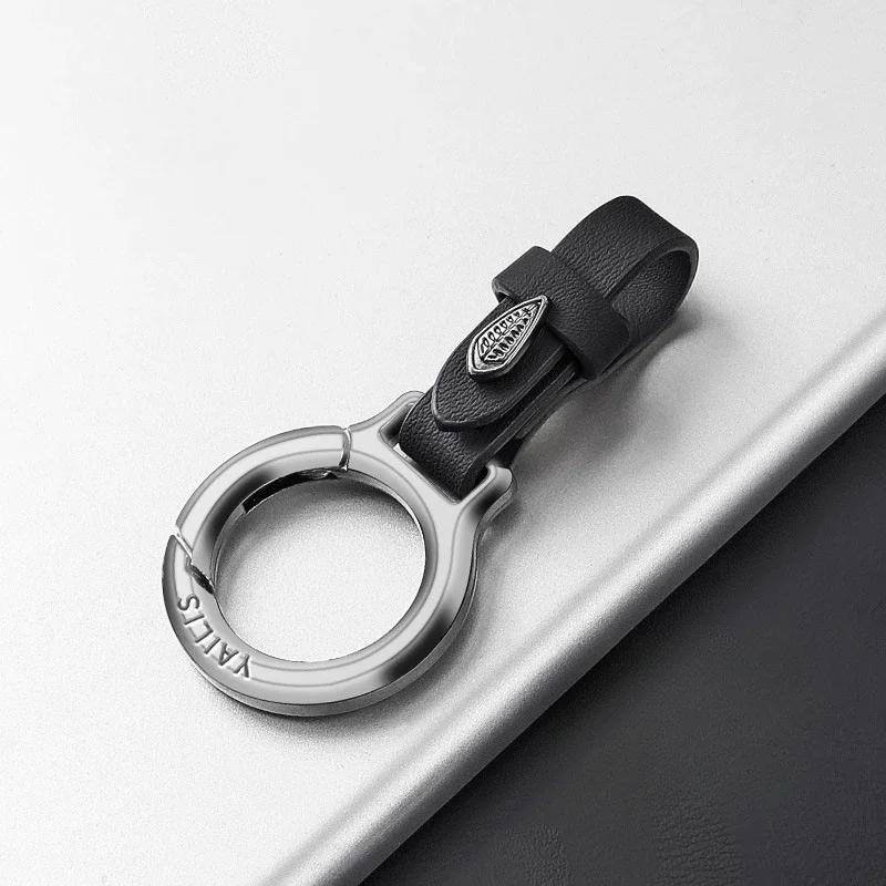 

New Simplicity Car Moto Keychain Multifunctional Buckle Big Ring Belt Man Keyring Supplies Anti Loss Accessories Hook Gift чёрный