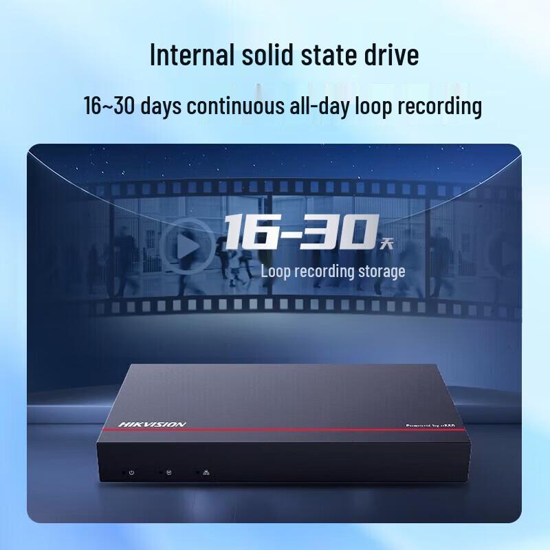 

HIKVISION 4-Channel Network HD NVR with 2TB SSD CN plug (adapter included)