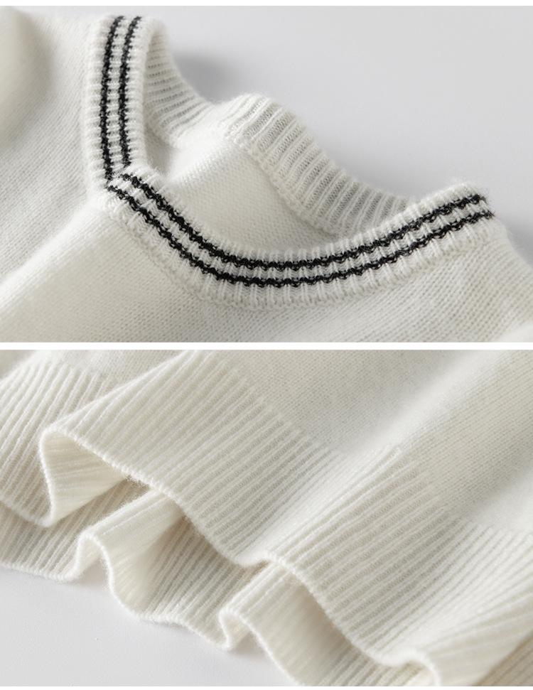Women's Cashmere Knit Sweater - Autumn/Winter Loose Fit, Versatile Style