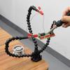 Desk Clamp Soldering Helping Hand 3/4/5 Flexible Arms PCB Holder Stand Solder Stand for Electronics Repair Jewelry Hobby