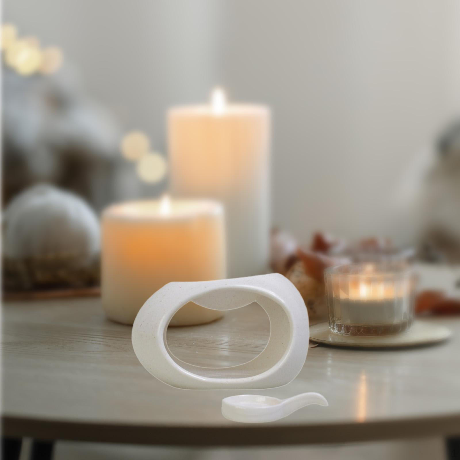 

Подогреватель ароматического масла с подсвечником для чайных свечей для домашнего использования Large with Spoon