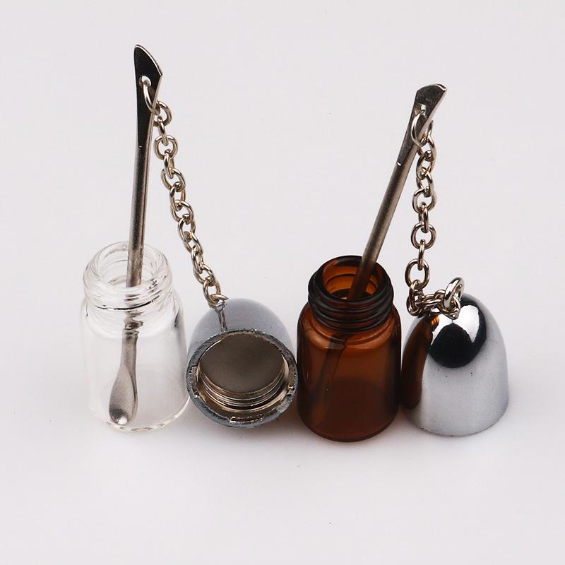 37Mm Pill Box Bottle Holder With Metal Spoon Storage Dispenser Pill Case
