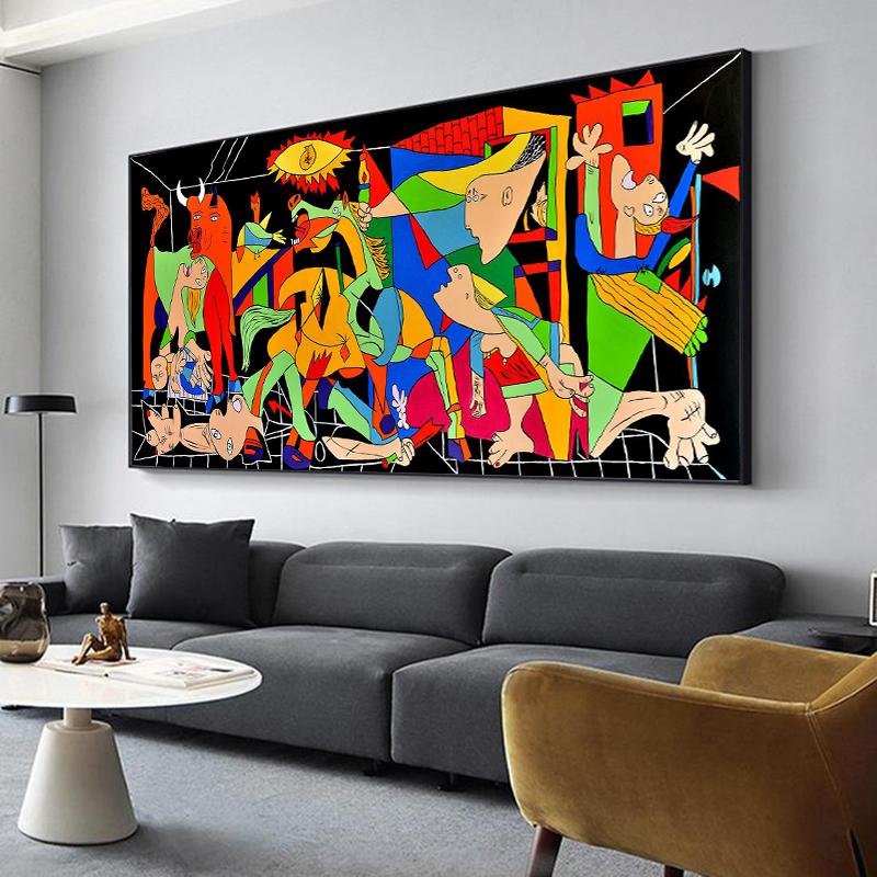 

Знаменитая абстрактная цветная картина маслом, плакат Пикассо, эстамп, современное настенное искусство, гостиная, дом