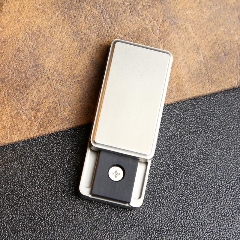Stainless Steel Mechanical Ratchet Toy Ding-Ding Card Pusher EDC Fidget Toys Office Stress Relief Toys For Adult Children Gift