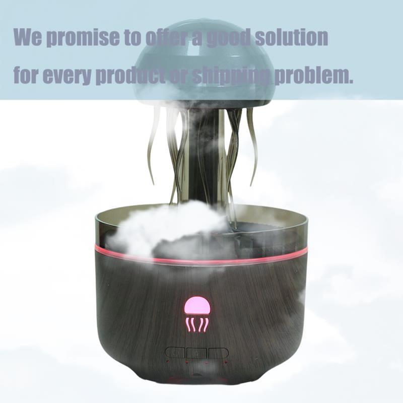 -November Jellyfish Aromatherapy Diffuser 320ML Essential Oil Humidifier EU Plug- Ideal For Yoga, Bedroom, Office