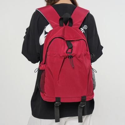 Drawstring Zipper Backpack - Outdoor Sports & Travel School Bag/Commuting Laptop Backpack