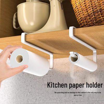 New Arrival: Punch-Free Kitchen Towel & Cling Film Storage Rack