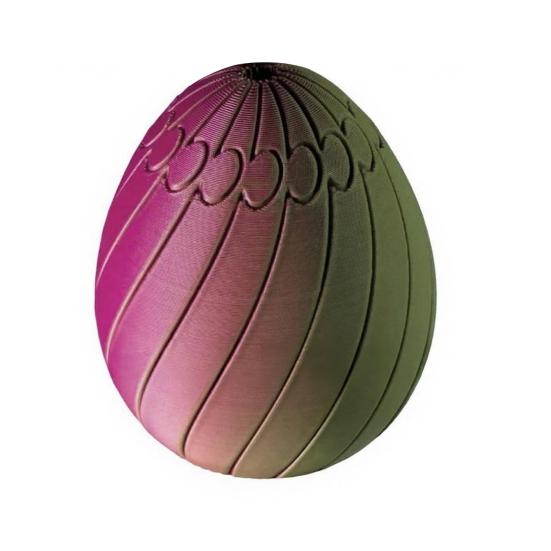 3D Printed Easter Egg Toy Stress Relief Spiral Egg Fidget Toy Twisting Egg