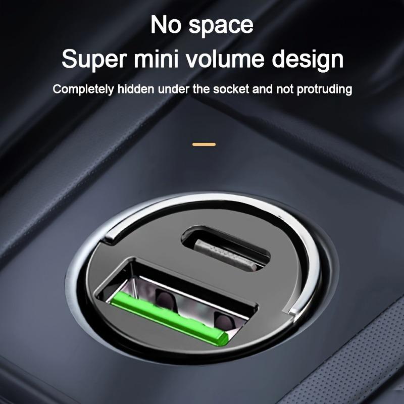 Mini 200W PD QC Pull Ring Fast Charging Car Charger USB C Car Phone Charger Adapter For iPhone 13 12 Xiaomi Samsung Huawei