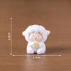Plush Figurines Cute Little Sheep Figurines Adorable Decorative Items KeychainsBags Hanging Accessoriesand Small Ornaments
