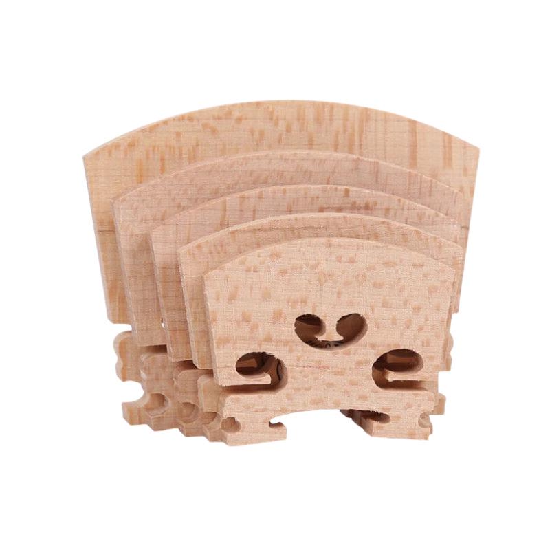 Glinna Professional Violin Bridge: European Hard Maple Performance Level Uncut Bridge
