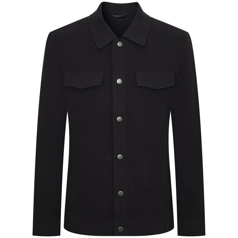 Saint Angelo Men's Casual Turn-Down Collar Button Jacket