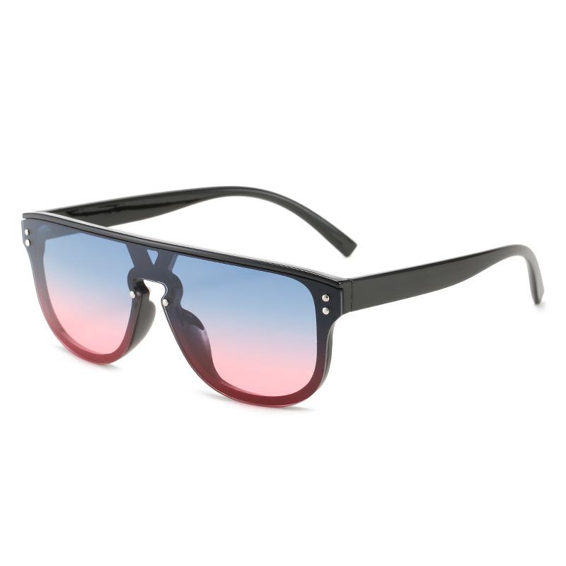 New One-Piece Sunglasses European And American Fashion Lujiaxing Women With The Same One-Piece Large Frame Sunglasses new arrival