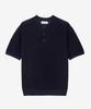 MINDBRIDGE [2Pack][On] Linen-Like Henley Neck Oversized Short Sleeve Knit - 5 Colors