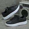Lace-up White Shoes Casual Sneakers for Women PU Leather Walking Shoes Breathable Daily Flats Men Casual Sports Shoes Waterproof