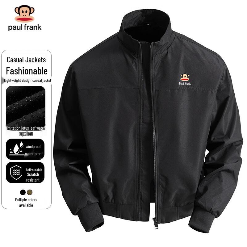 Paul Frank Men s Lightweight Stand Collar Casual Jacket 3XL