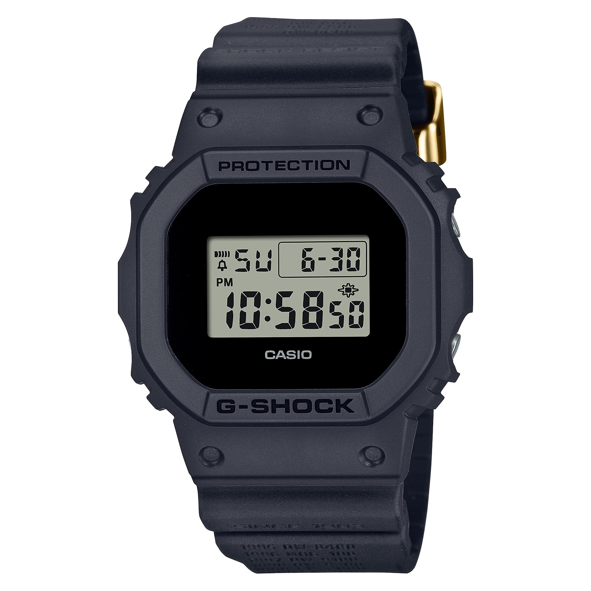 Casio G-SHOCK Men s Resin 200M Water Resistant Shock Resistant Alarm Quartz Watch DWE-5657RE-1 чёрный