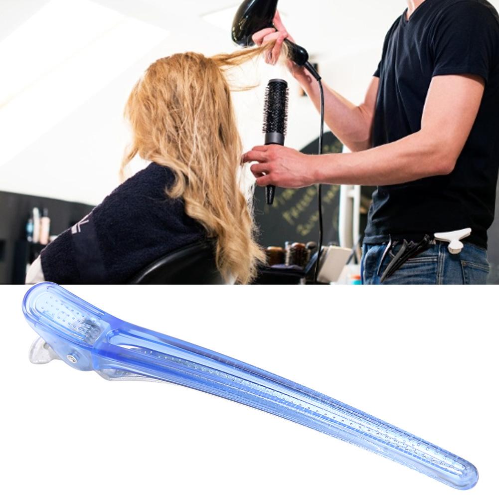 10pcs Duckbilled Clip Hair Partition Hairdressing Hairstyle Pin for Hair Salon Barber ShopBlue