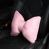 Pink Black Car Headrest Neck Pillow Bow Summer Fashion Car Headrest  for Car Interior Additions