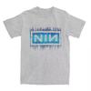 Harajuku Nine Inch Nails Tshirt Unisex Women Oneck Short Sleeve Clothes NIN Music Band Cotton Summer Tops Shirts