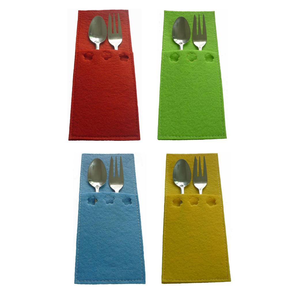 Easter Kitchen Cutlery Suit Pockets Spoon Forks, Table Decoration Pockets For