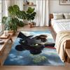 Anti‑Slip Crystal Velvet Floor Rug, How To Train Your Dragon Design Carpet for Indoor Living Bedroom Home Decoration