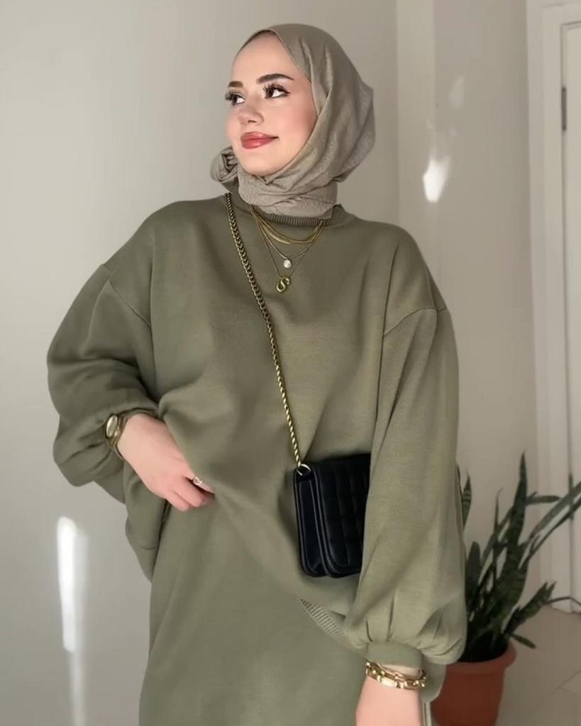 Herbst 2024 Europäisches & Amerikanisches Einfarbiges Lockeres Stricktop und A-Linien-Rock Set