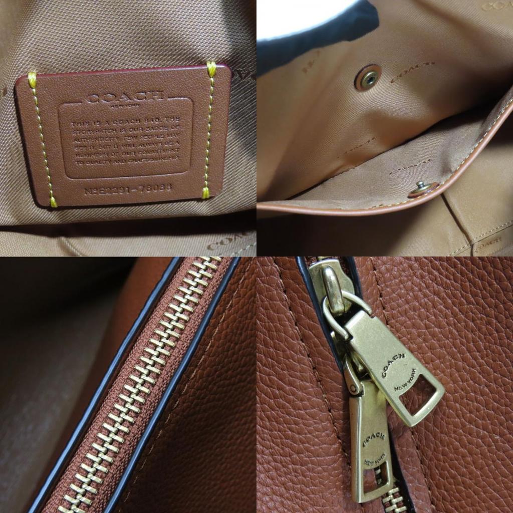 Używana torba tote COACH Hadley Hobo 76088 skóra w bloki kolorów wielokolorowa casualowa