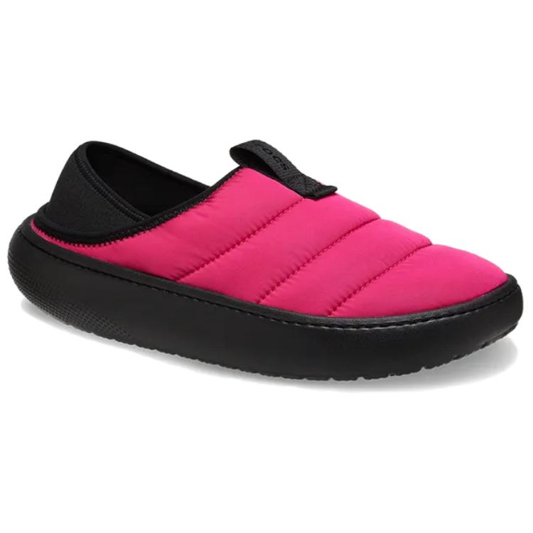 Crocs Classic Puff Moc Pink Black Unisex 210706-6ZT