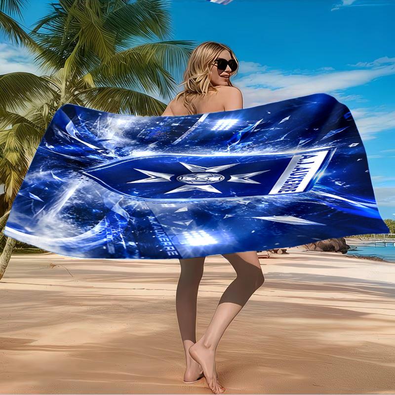 Aj Auxerre Football Club Beach Towel Microfiber Beach Towel, Lightweight and Quick-Dry, for Summer Travel, Swimming Pool Fan Birthday Gift