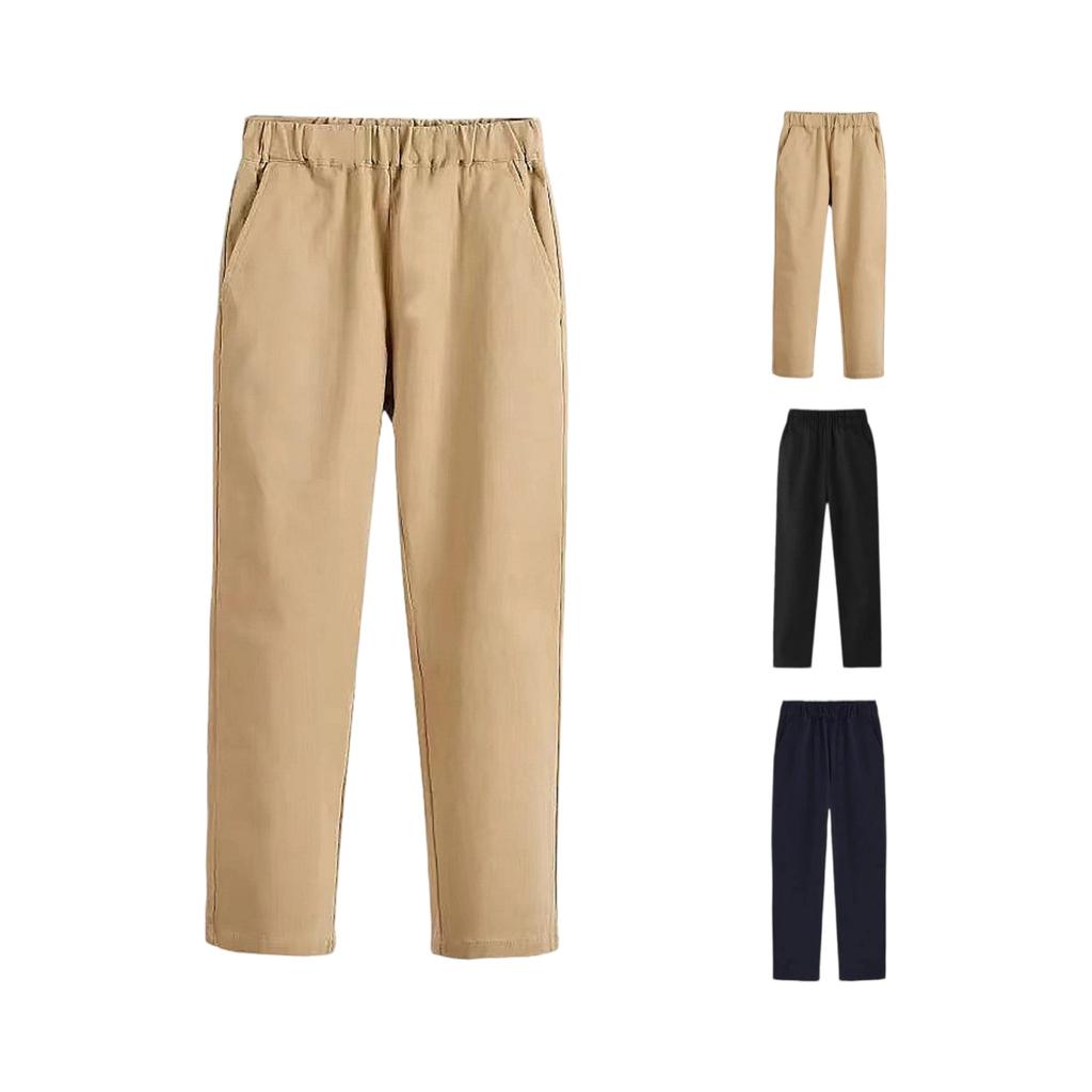 Boys' School Uniform Pants - Elastic Waist Dress Trousers