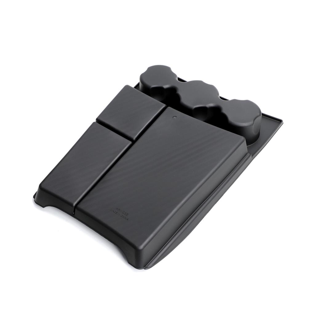 Dla RIVIAN R1T Pudełko do Przechowywania Konsoli Środkowej TPE Organizer na Tacę Dolnej Warstwy Centralnej Samochodu Akcesoria do Uporządkowania