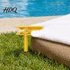 Beach Blanket Fixing Stake 4Pcs Towel Clip Stake Windproof Outdoor Picnic Clips Sand Spikes Portable Holder Mat Clamps