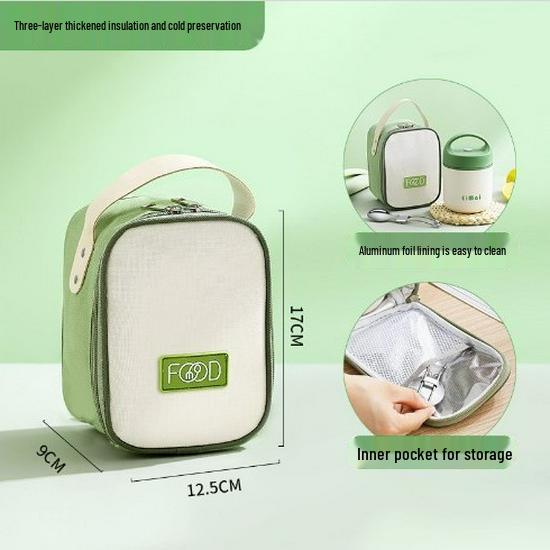Aluminum Foil Insulated Lunch Bag - Waterproof, Portable Meal Tote for Work or School