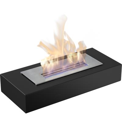 Freestanding Bioethanol Fireplace INDIA Black TÜV